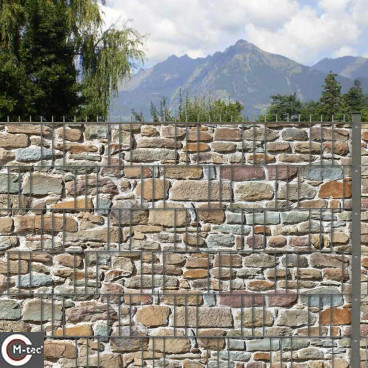 Burgsteinmauer Optik für die Doppelstabmatten