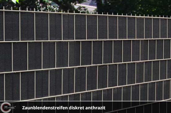 Zaunblendenstreifen diskret Anthrazit