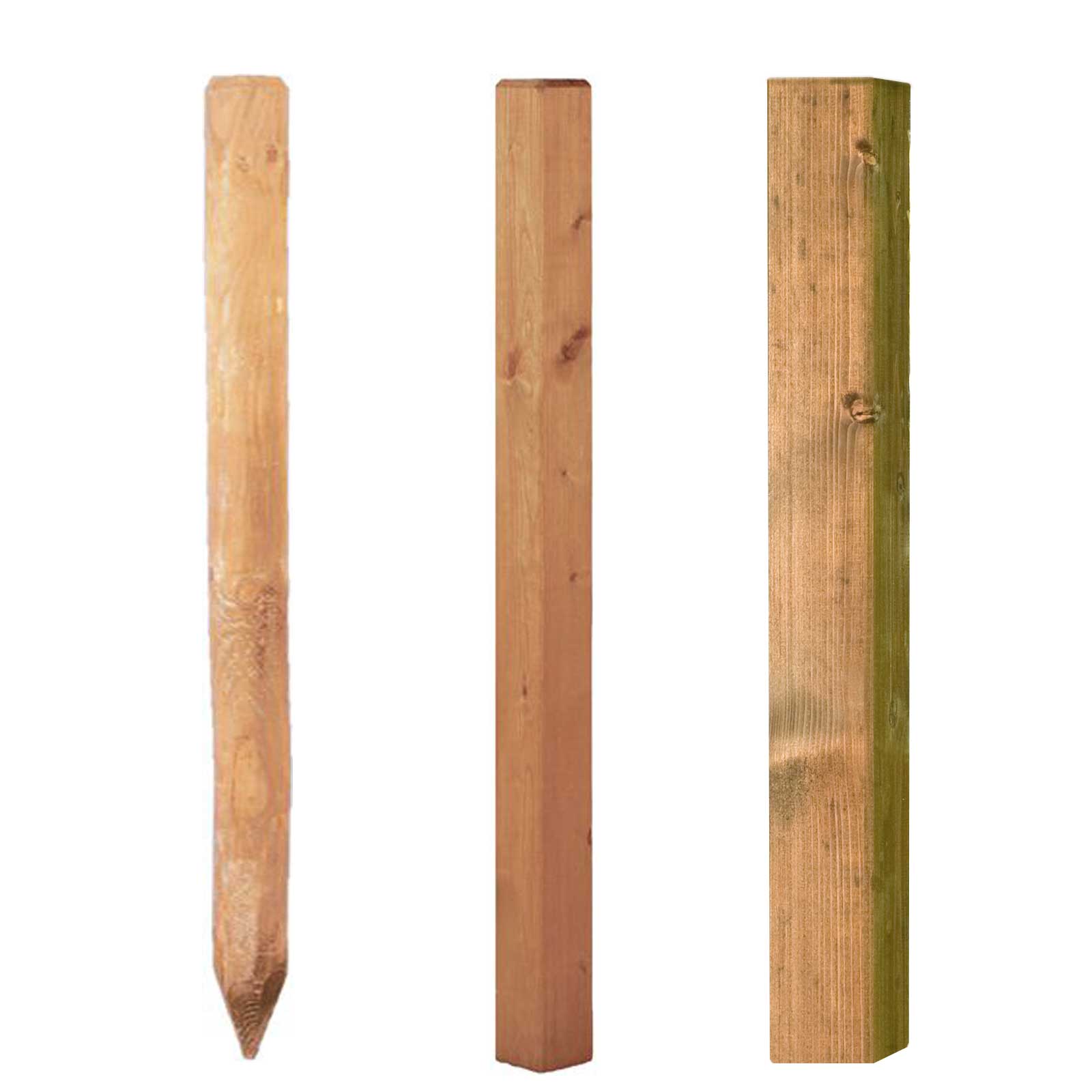 Zaunpfosten  - Kiefernholz -Ø 8 x 200 cm