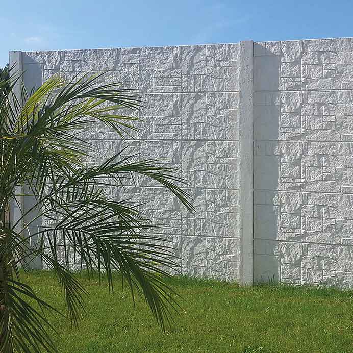Betonzaun Motiv Flagstone