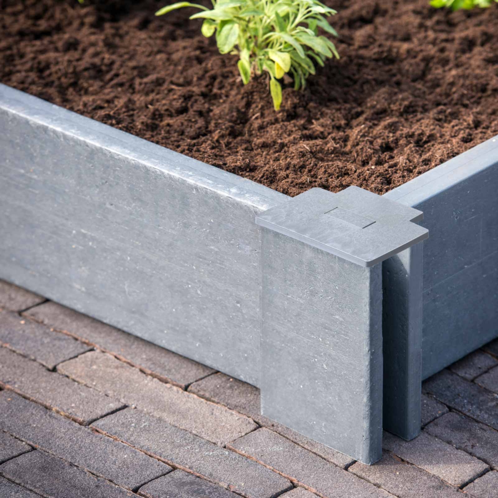 Recycling Kunststoff Hohlprofil für Gartenbeete 22/200/4cm
