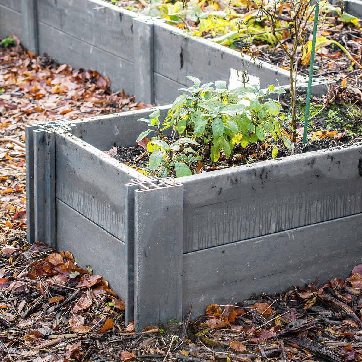 Recycling Kunststoff Hohlprofil für Gartenbeete 22/200/4cm