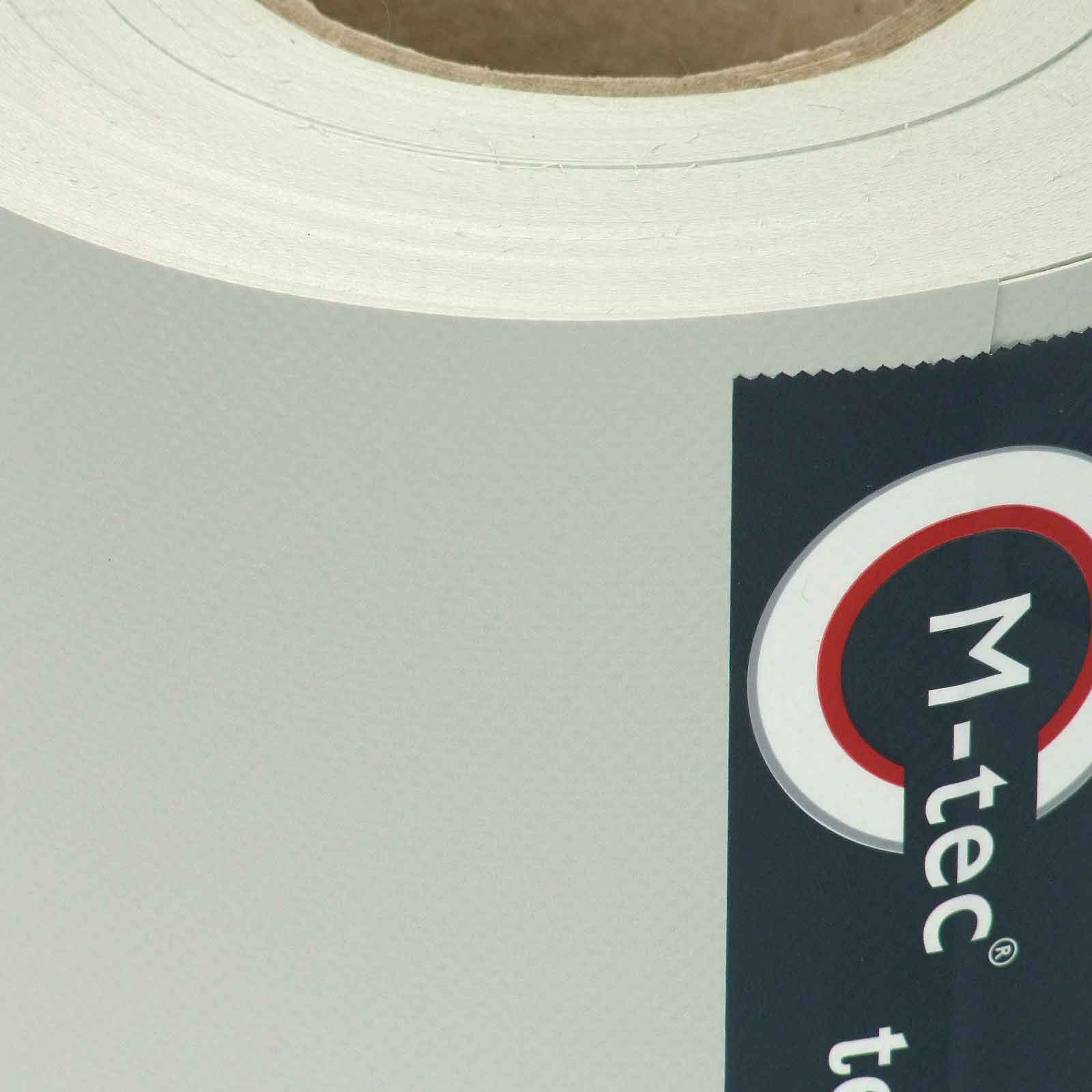 M-tec Profi-line® - Sichtschutzrolle lichtgrau PVC -Profi -line ® Sichtschutz Sondermaß 0,090 x 65,00 m-weiß