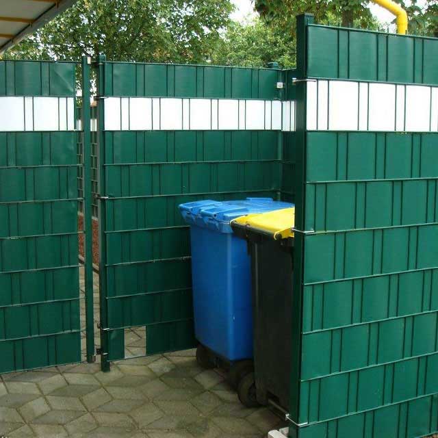 Sichtschutz Grün / Weiss PVC -Profi -line ® Sichtschutz Sondermaß 0,090 x 65,00 m-weiß