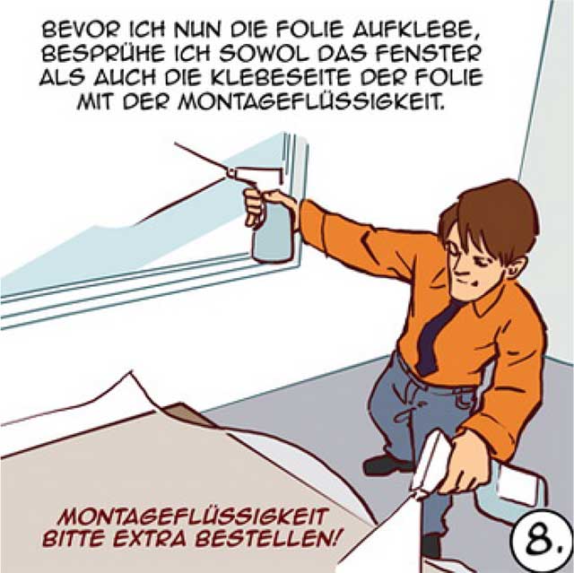 Dekorfolie für Fenster vertikal-1,524 x 1,50 m