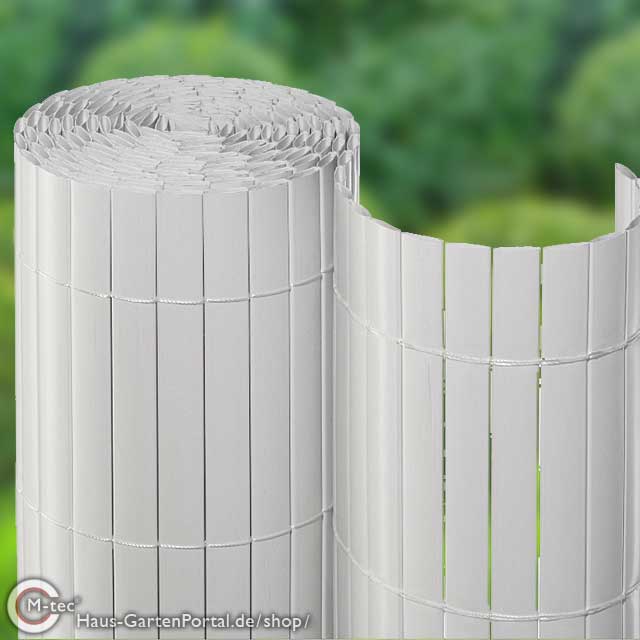 Sichtschutzmatte PVC 1,80 x   3,00 m-weiß