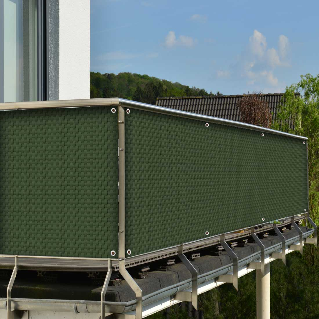 M-tec lounge Rattanmatte grün M-tec lounge Rattanmatte grün