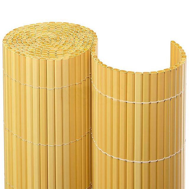 Balkonsichtschutzmatte Kompakt PVC - bambus 0,90 x 3m