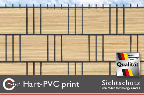 M-tec print - Hart-PVC Streifen mit Motiv