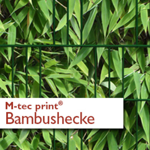 M-tec print PVC Zaunstreifen Buchsbaumhecke