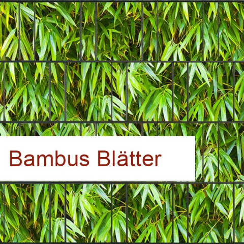Sichtschutzstreifen Motiv Bambus Blätter