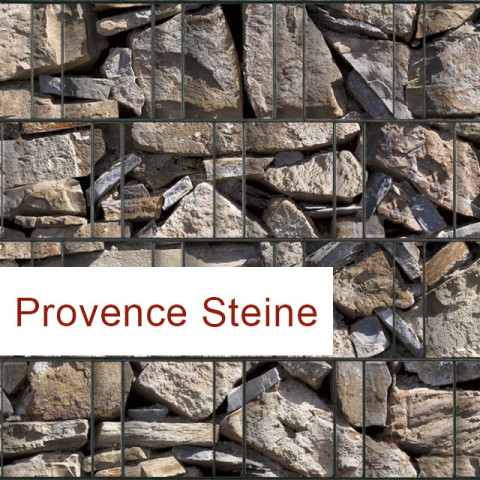 Sichtschutzstreifen Motiv Provence Steine