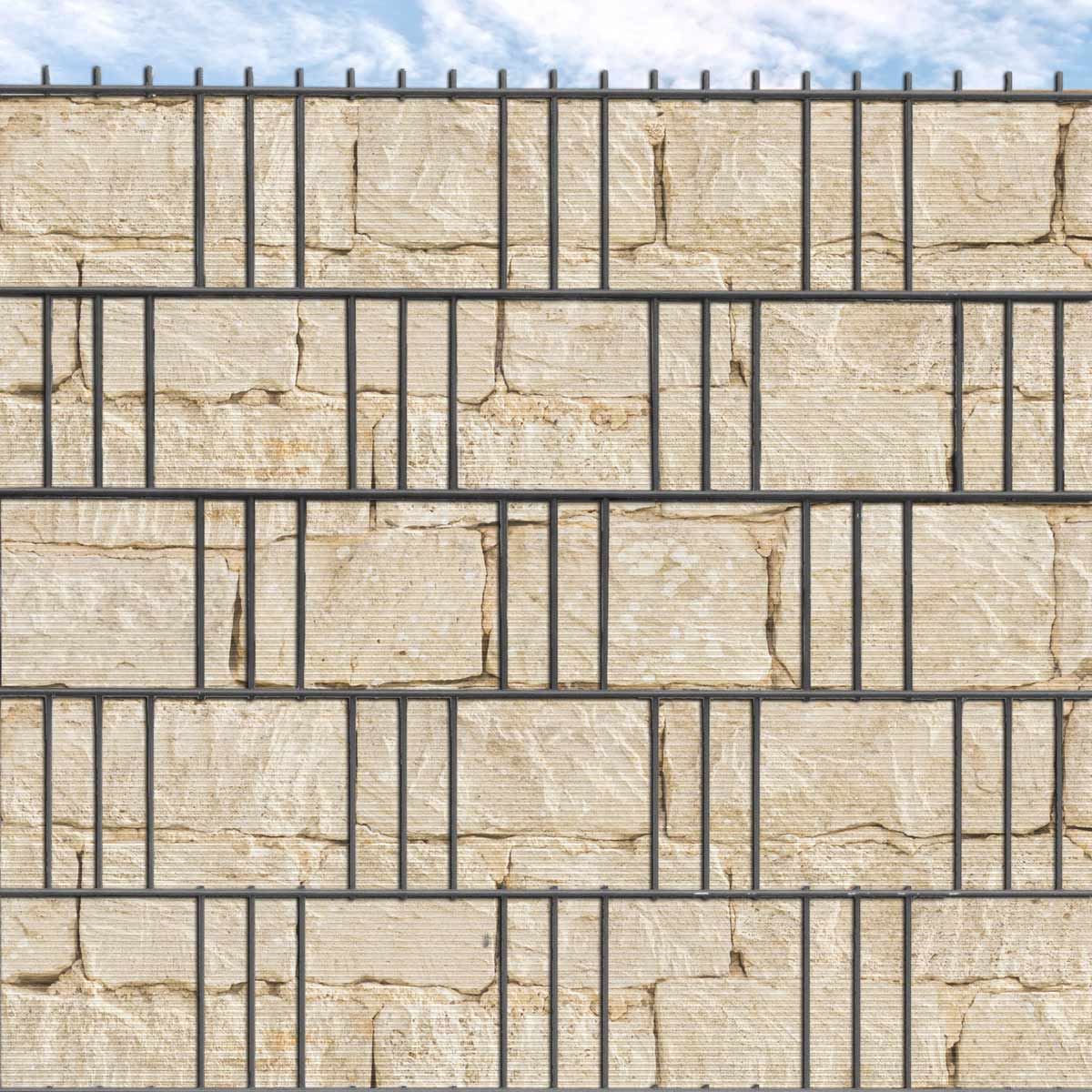"M-tec print®" Hart-PVC 6mm Rille - Sandsteinmauer "M-tec print®" Hart-PVC 6mm Rille - Sandsteinmauer